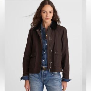 NWT Madewell Waxed Zip-Front Jacket